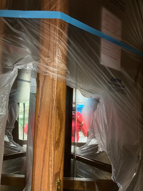 Photo 1 of **MISSING ONE BOTTOM GLASS ON SIDE DOOR/NO SHELVES/BASE HAS MINOR SEPERATION-SEE PICS***Howard Miller Jamestown II Corner Curio Cabinet 680-250 – Oak Yorkshire Finish Home Decor, Seven Glass Shelves, Eight Level Display Case, Locking Front Door & Halogen 
