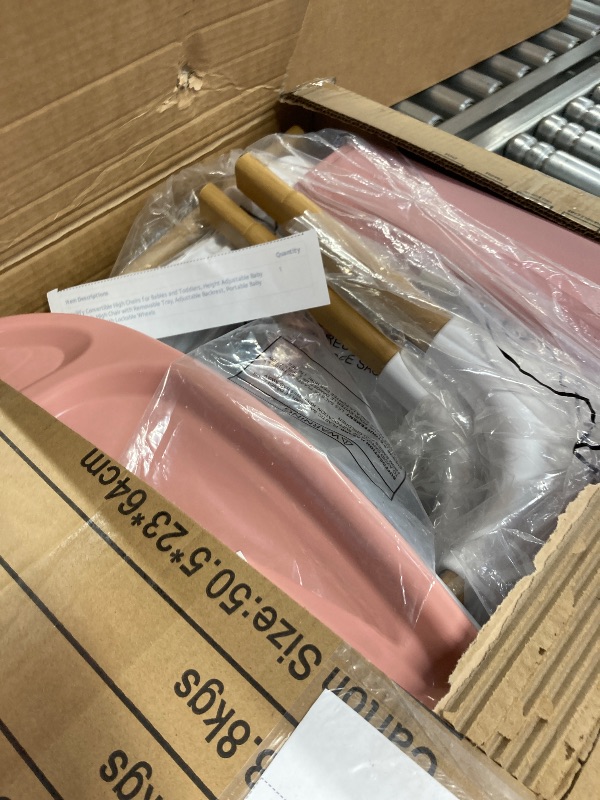 Photo 1 of **PARTS ONLY***Mallify Convertible High Chairs for Babies and Toddlers, Height Adjustable Baby High Chair, High Chair with Removable Tray, Adjustable Backrest, Portable Baby Dinning Chair with Lockable Wheels