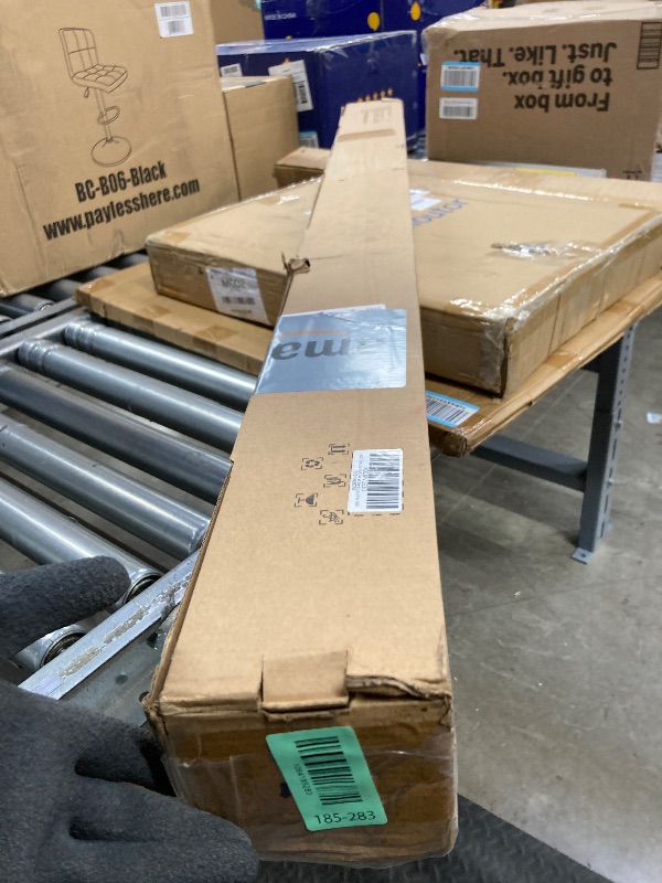 Photo 1 of 1 Inch Curtain Rods 72 to 144 Inches (6 to 12 ft) Telescoping Single Drapery Rod, USFOOK Black Curtain Rods for Windows 69 to 140 Inches, Decorative Translucent Finials