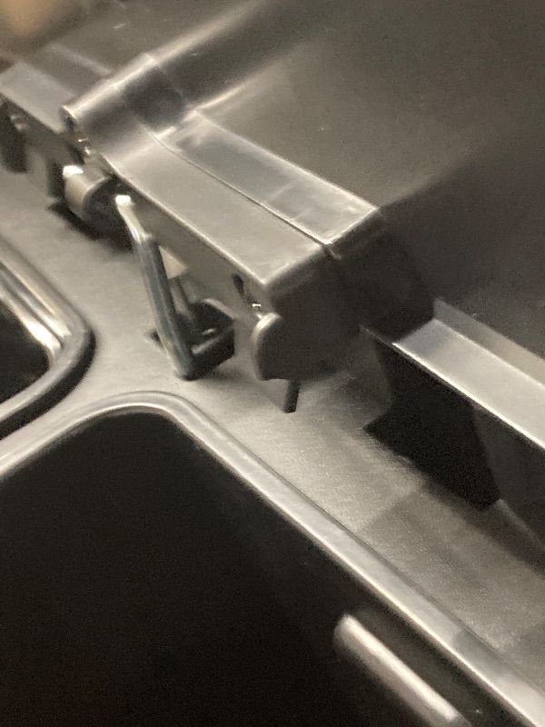 Photo 1 of ***DAMAGE LID HINGE -SELLING AS IS ***Dual Trash Can for Recycling and Trash, 2 x 15 L (30 L) Kitchen Trash Can with Lid and Foot Pedal, Double Compartment Garbage Can, Trash Can with Recycling Bin