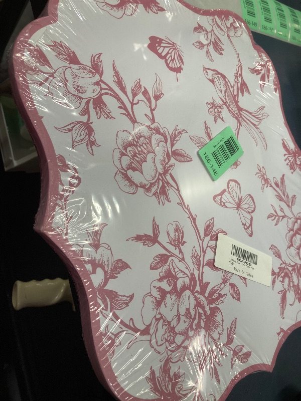 Photo 1 of 120 Pcs Pink Floral Paper Placemats 14.5 Inch Disposable Chinoiserie Floral Paper Placemats Decorative Flower Table Mats for Dinner Table Setting Birthday Wedding Bridal Tea Party Decor