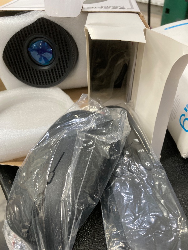 Photo 1 of [Built-in Apps & 2026 Upgraded] Mini Projector Support 4K 1080P Auto Keystone 180° Rotatable with WiFi 6 and Bluetooth 5.4, Projector Portable Compatibile with HDMI/TV Stick/Memory Stick/Laptop-Black