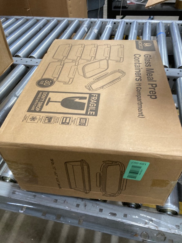 Photo 1 of [8-Pack,30 oz]Glass Meal Prep Containers,Glass Food Storage Containers,Airtight lunch Containers with Lids, Microwave, Oven, Freezer and Dishwasher