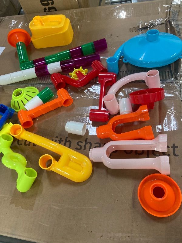 Photo 1 of ***SELLING AS REPLACEMENT PARTS ONLY, EXTRA PIECES -MISSING PIECES*** Marble Run, 22 Pcs Marble Maze Race Building Blocks Toy Game & STEM Learning Toys Christmas Birthday Gift for Kids Aged 3-12
