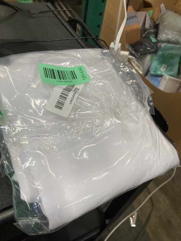 Photo 1 of 1 SINGLE PANEL, Vatge Sidelight Curtains for Front Door, 12 Inch Wide Narrow Window Curtains for Side Door, 1 Panel, W12 x L80, Pure White