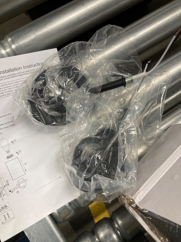 Photo 1 of ***GLASS SHADES NOT INCLUDED*** Eietonte 2 Pack Bath Vanity Light Fixtures 1-light, Indoor Black Wall Light , Farmhouse Bathroom Wall Scone, Vintage E26 Bese Wall mount Lighting for Porch Bedroom Entryway Stairs