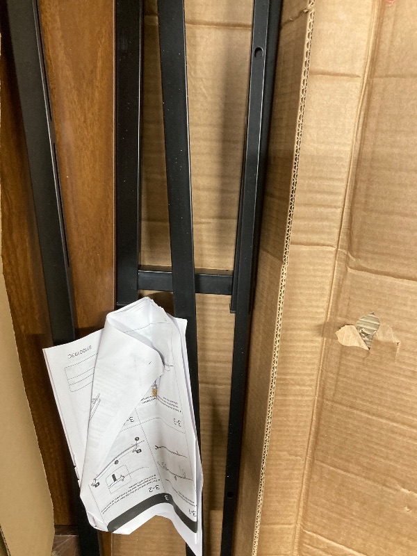 Photo 1 of **PARTS ONLYL/DAMAGED WOOD**Pinmoco Headboard for King Size Bed with Storage, Linen Upholstered Head Board with LED Light and Charging Station, Gray, Headboard Only(Bed Frame Not Included)