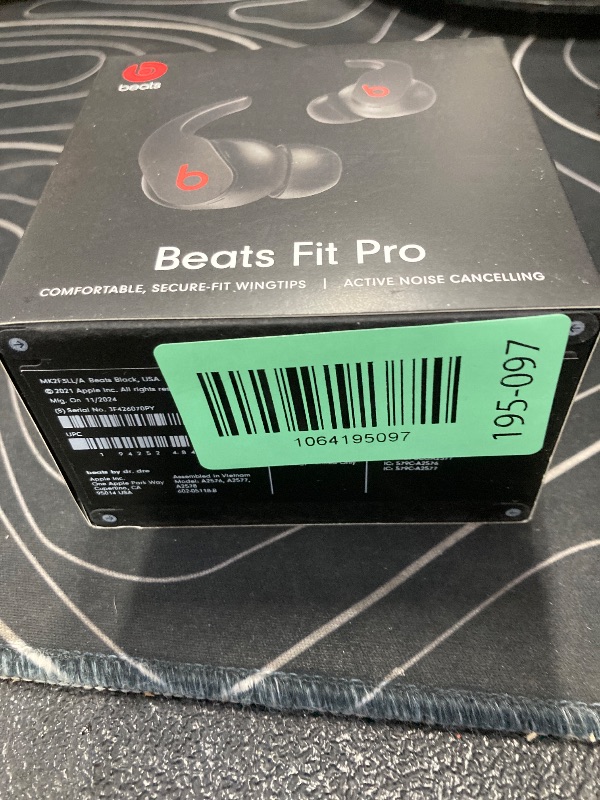 Photo 1 of ++CLOSED BY FACTORY+++Beats Fit Pro (1st Gen) - True Wireless Noise Cancelling Earbuds - Active Noise Cancelling - Sweat Resistant Earphones, Compatible with Apple & Android, Class 1 Bluetooth®- Beats Black