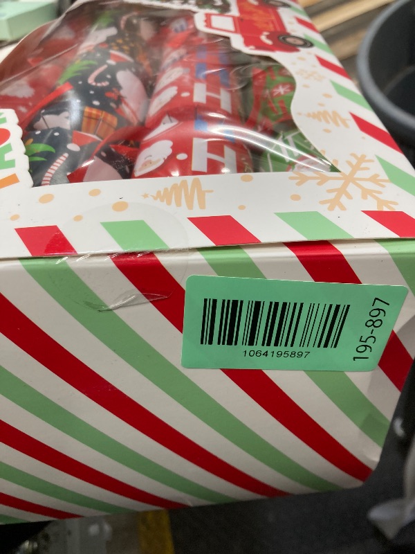 Photo 1 of 12 Pack Christmas No-Snap Party Table Favors, Christmas Themed Holiday Supplies with Party Hat, Joke & Little Gift Inside for Kids and Adults, Xmas Gift, Holiday Party Supplies for Dinner Tables