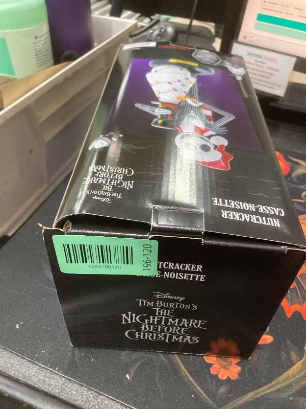 Photo 1 of 11-Inch Disney Nightmare Before Christmas Jack Skellington with Snowman Nutcracker