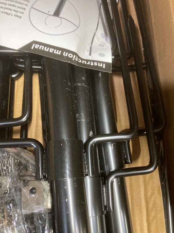 Photo 1 of *Small scratches* 6 Pack 10 ft Heavy Duty Metal String Light Poles Adjustable Outdoor Lighting Stand for Patio,Backyard,Garden,Party & Wedding Rustproof & Sturdy with Hooks