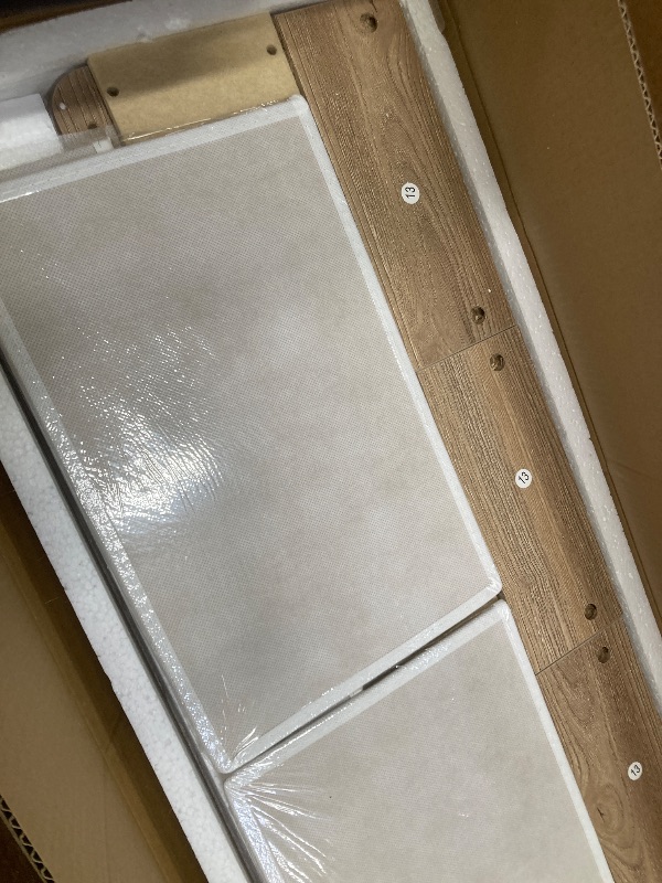 Photo 1 of *HEAVY* TIQLAB Standing Desk with Two Drawers, Stand Up Standing Desk Adjustable Height, Electric Sit Stand Table with Storage Shelf and Splice Board, 48 * 24 inch, Maple