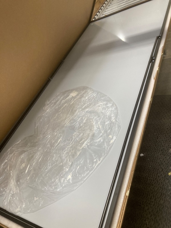 Photo 1 of *Mirror scratched/Dirty?* GLSLAND 76"x34" Full Length Mirror Oversize Rectangle Full Body Mirror Aluminum Alloy Frame Freestanding Mirrors for Bedroom Living Room Dressing,Black