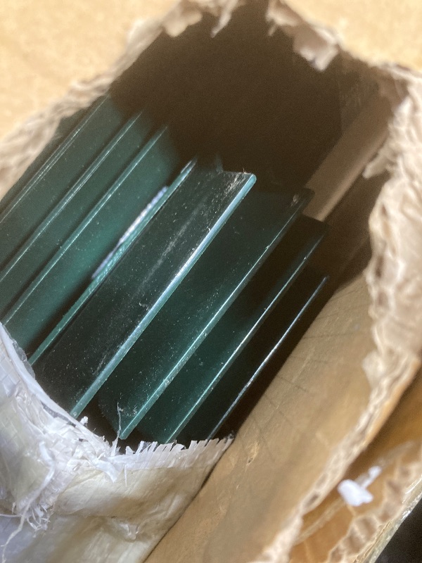 View 4 of *Small scratches* Gtongoko 6 Feet Sturdy Duty Metal Fence Post, Pack of 10, U Post for Fencing Green Fence Posts for Garden Yard and Outdoor Wire