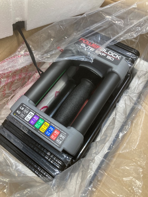 Photo 1 of *HEAVY* PowerBlock Elite EXP Adjustable Dumbbells, Sold in Pairs, Stage 1, 5-50 lb. Dumbbells, Durable Steel Build, Innovative Workout Equipment, All-in-One Dumbbells, Expandable with Expansion Kits