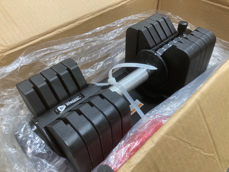 Photo 1 of *HEAVY* Lifepro Adjustable Dumbbells Set/Single - 15lb 43lb 55lb 90lb 25 lb Dumbbell Sets with Rack - Quick Adjust, Secure Grip weights dumbbells set - Compact Hand Weights for Women/Men at Home Gym