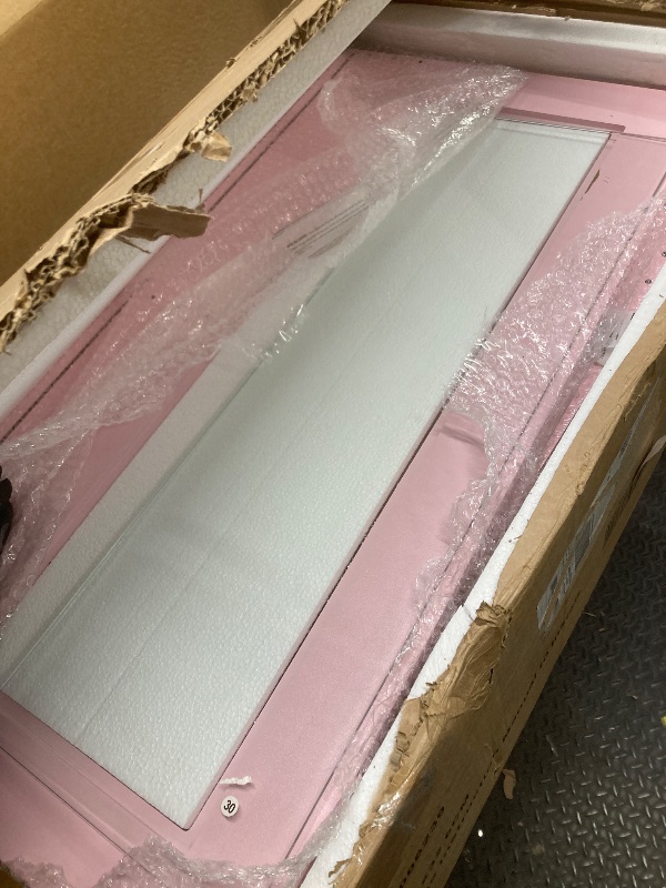 Photo 1 of *Mirror piece missing* *Piece chipped* Pink Vanity 