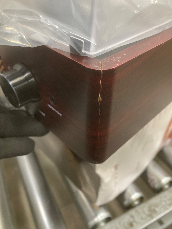 Photo 1 of *Chipped corners/Crack in the side* Vinyl Record Player Turntable with Built-in Bluetooth Receiver & 2 Stereo Speakers, 3 Speed 3 Size Portable Retro Record Player for Entertainment and Home Decoration