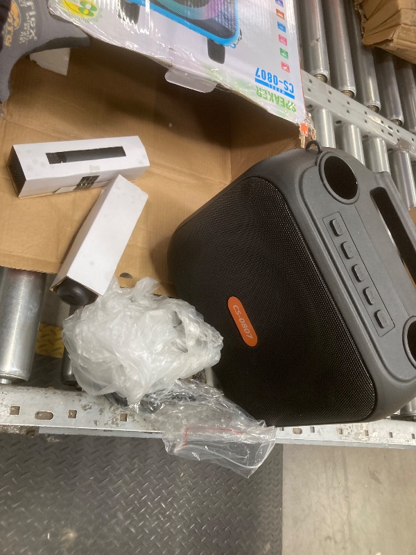 Photo 1 of *Missing cord to test* Karaoke Machine, Portable Bluetooth Karaoke Speaker for Kids Adults, Unique Singing Machine with Two Wireless Microphones Storage Hole, Ideal Gifts for Girls Boys