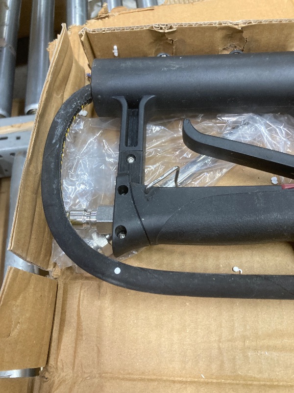Photo 1 of *Dirty?* JANZ 24 FT Pressure Washer Telescoping Wand with Power Washer Extension Wands, Brush Head, Gutter Cleaner, 7 Spray Nozzle Tips, 2 Hose Adapters and Support Belt TW-004