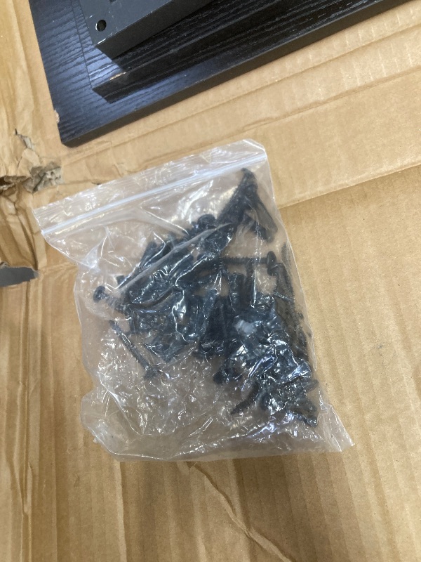 Photo 1 of *Chipped* Unikito Reversible L Shaped Desk with Magic Power Outlets and USB Charging Ports, Sturdy Corner Computer Desk with Storage Shelves, Gaming Table Home Office Desk, Easy to Assemble, Black