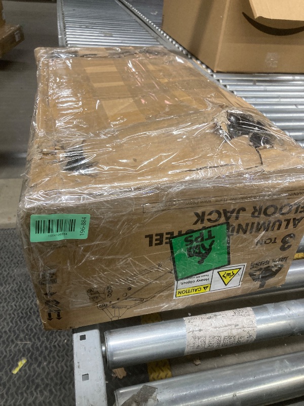 Photo 1 of *Scratched paint/Scratches* Jack Boss 3 Ton Low Profile, Aluminum and Steel Racing Floor Jack with Dual Pistons Quick Lift Pump for Sport Utility Vehicle, Lifting Range 3-15/16" min to 18-5/16" max, Net Weight 58.5 lb, Red