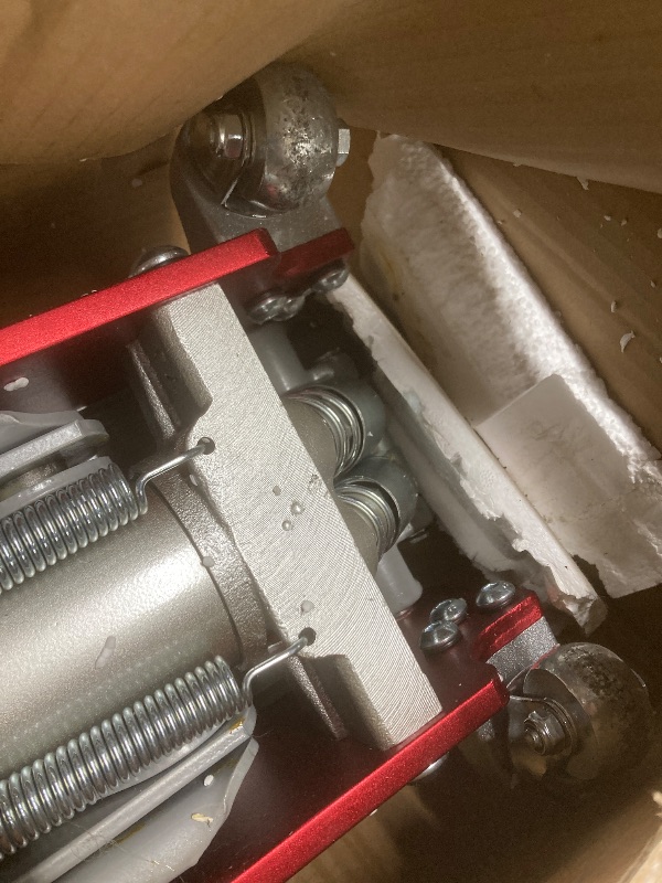 Photo 1 of *Scratched paint/Scratches* Jack Boss 3 Ton Low Profile, Aluminum and Steel Racing Floor Jack with Dual Pistons Quick Lift Pump for Sport Utility Vehicle, Lifting Range 3-15/16" min to 18-5/16" max, Net Weight 58.5 lb, Red