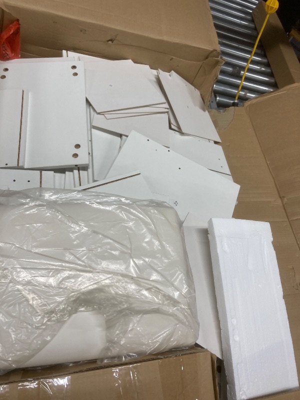 Photo 1 of ***Selling for Parts Only***YITAHOME 46" Vanity Table with LED Lighted Mirror, Makeup Desk with 11 Drawers, Cushioned Storage Stool, Vanity Set with Power Outlet & Magnifying Mirror