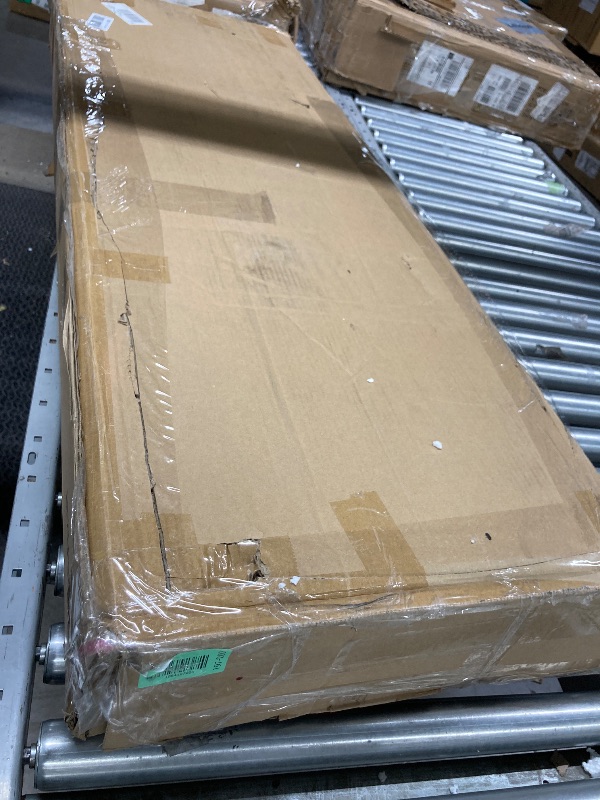 View 3 of ***THERE IS A BOX OR 2 MISSING*THIS IS ONLY ONE THIRD OF THE BED INCLUDED HERE***Einhomn Full Size Bed Frame with 4 Storage Drawers and Charging Station, Upholstered Platform Bed Frame with Storage Headboard, No Box Spring Needed, Easy Assembly, Beige***T