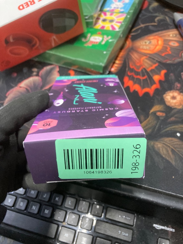 Photo 1 of *BBD 04/2026* Alani Nu COSMIC STARDUST, Energy Sticks Drink Powder, 200mg Caffeine, Pre Workout Performance with Antioxidants, On-The-Go Drink Mix, Biotin, B Vitamins, Zero Sugar, 5 Calories, 10 Pack
