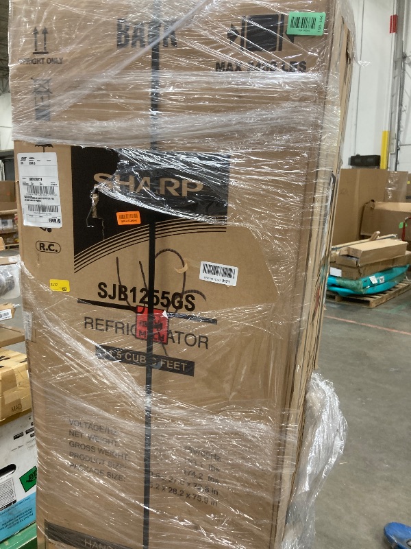 Photo 1 of *FACTORY SEALED* Sharp SJB1255GS Bottom-Freezer Counter-Depth Refrigerator, 24 Inch, 11.5 Cubic Foot, Garage Ready