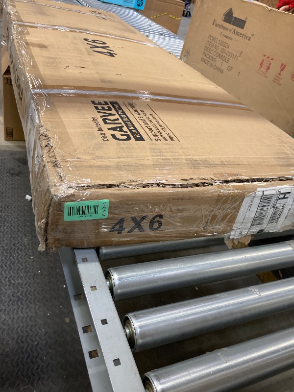 Photo 1 of *Dirty/Scratched* 6x4 FT Outdoor Metal Storage Shed with Window – Lockable Doors & Air Vents, Large Garden Tool Shed for Backyard, Patio, Lawn