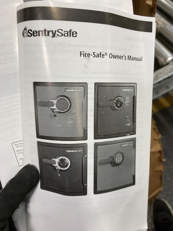 Photo 1 of *Didn't see the keys* SentrySafe Medium Gray Fireproof Safe and Waterproof Safe Box with Dial Combination, Home Security for Money, Documents, or other Valuables, 1.23 Cubic Feet, SFW123DSB
