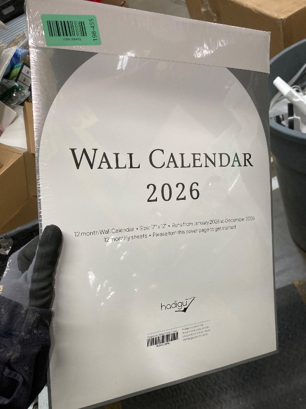 Photo 1 of *FACTORY SEALED* Wall Calendar 2026, 12 Months, 17" x 12" Large Wall Calendar 2026 with Hanger, Thick Paper and Spiral Binding, Vintage Arch Design.