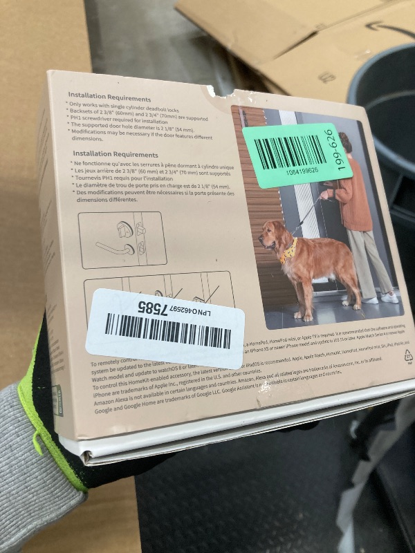 Photo 1 of **PARTS ONLY***Aqara Smart Lock U100, Fingerprint Keyless Entry Door Lock with Apple Home Key, Touchscreen Keypad, Bluetooth Electronic Deadbolt, IP65 Weatherproof, Supports Apple HomeKit, Alexa, Google, IFTTT, Gray