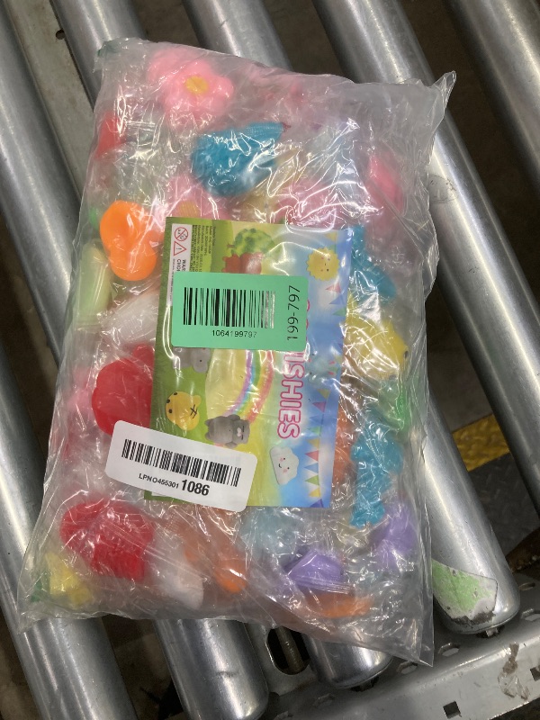 Photo 1 of 100 Pack Squishies Toys, Tiny Mochi Squishy Fidget Toys Random Bulk Party Favors for Kids 4- 8 8-12 Goodie Bag Pinata Stocking Stuffers Classroom Prizes Treasure Box Egg Fillers Girls