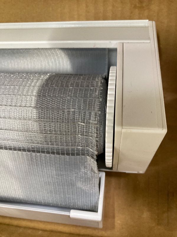 Photo 1 of ***SLIGHT FRAYING ON ONE END AS PICTURED***ShadesU Cordless Zebra Blinds – Light Filtering Dual-Layer Window Shades for Privacy (White Color) (Maximum Height 72") (Width 75")***SLIGHT FRAYING ON ONE END AS PICTURED***