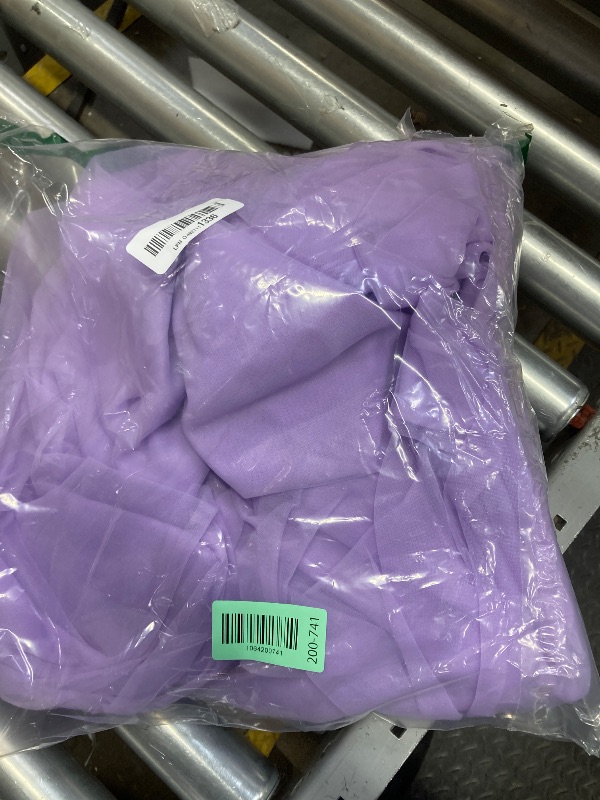 Photo 1 of 10×10ft Purple Tulle Backdrop Curtain with Lights String for Parties, Sheer Photo Curtain Backdrop Drapes for Wedding Party Photography Backgrounds