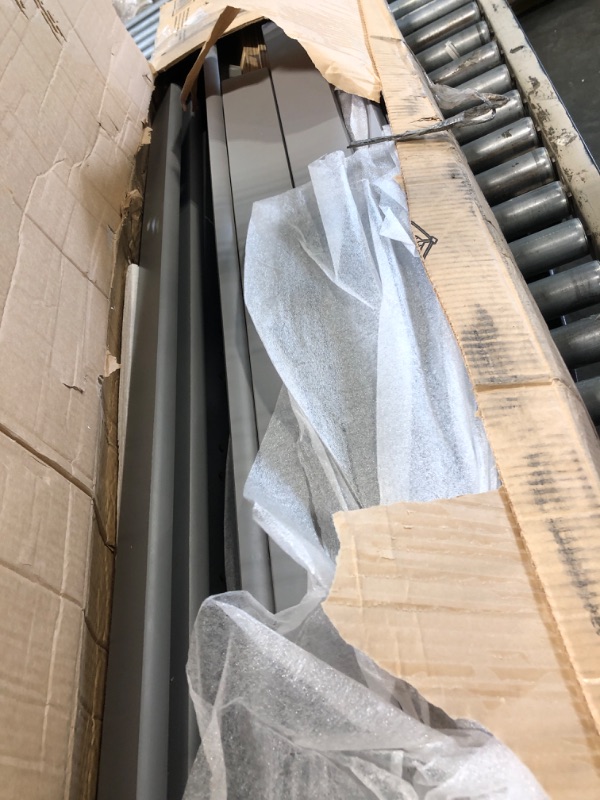Photo 1 of *MISSING PARTS*
DHP Phoenix Convertible Low Wood Floor Bunk Bed, Stackable and Detachable Bed Frames for Kids, Solid Wood, with Ladder, High Guardrail, Wood Slats, No Boxspring Required, Twin-Over-Twin, Gray