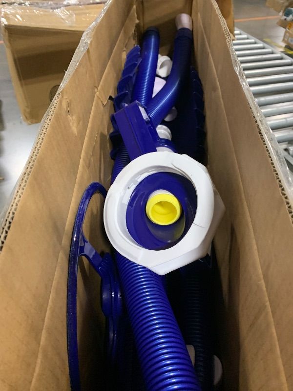 Photo 1 of *** NOT FUNCTIONAL // SOLD FOR PARTS // FINAL SALE *** VINGLI Pool Vacuum Cleaner Automatic Sweeper Swimming Pool Creepy Crawler Vacuum with 33FT Hoses (Navy Blue&White)