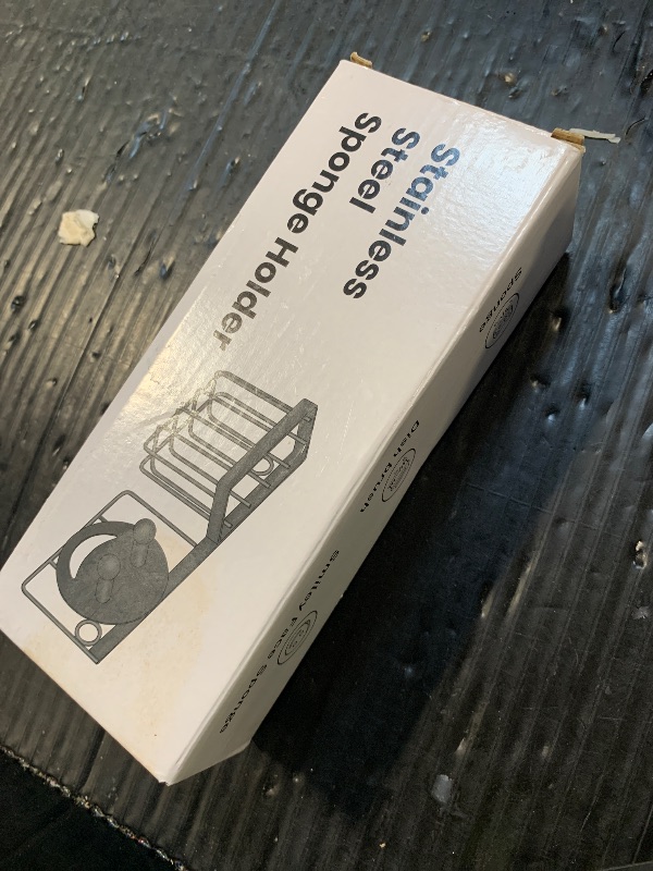 Photo 1 of [Slim & Space-saving] Sponge Holder for Kitchen Sink, Sponge Caddy for Scrub Daddy / Scrub Mommy Smiley Face, Sink Organizer Accessories for Dish Brush, Scrubber -with 2 Suction Cups & 1 Adhesive Hook