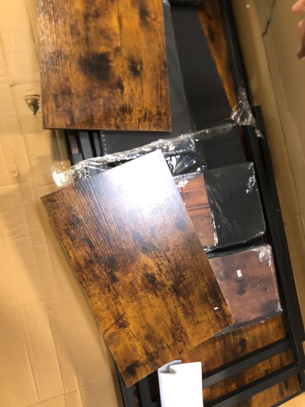 Photo 1 of ***MISSING SCREW, SOLD AS PARTS*** UPDATED 3/27/26 Huuger Computer Desk with 6 Drawers, Office Desk with Shelves, Reversible Gaming Desk, Corner Desk with Storage, Work for Home Office, Study, Living Room, 47inch, Rustic Brown