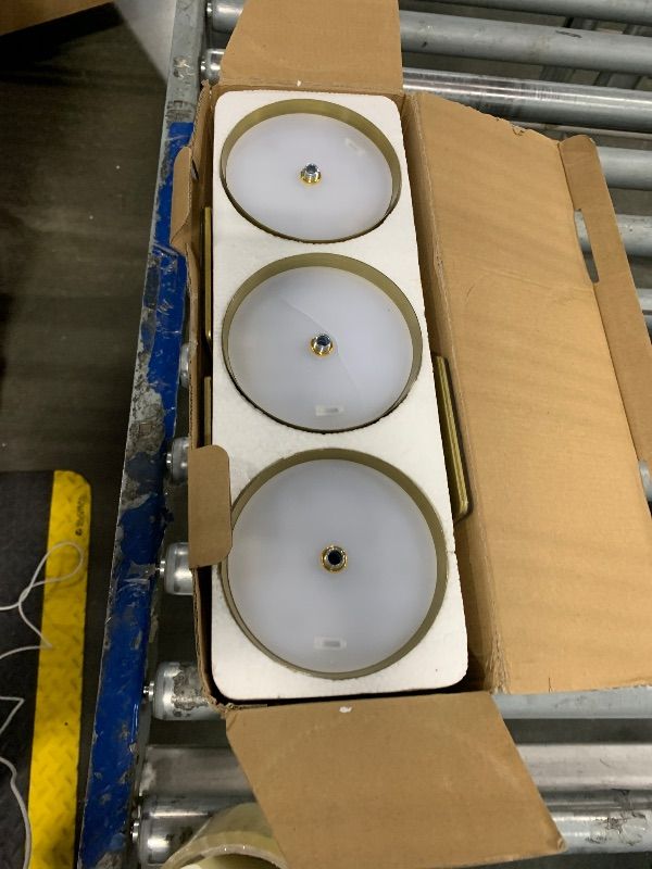 Photo 1 of ****MINOR DAMAGE****UME 3 Pack Cordless Table Lamp, Battery Operated Lamp - Portable Waterproof Rechargeable Table Lamp w/ 3 Color Temps & Stepless Dimming for Dinner, Desk, Cafe, Outdoor (Brushed Gold)