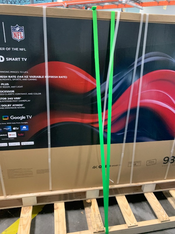 Photo 1 of **** Factory sealed **** TCL 98-Inch Q65 QLED 4K UHD Smart TV with Google TV (98Q651G, 2024 Model) Dolby Vision, Dolby Atmos, HDR Pro+, Game Accelerator Enhanced Gaming, Voice Remote, Works with Alexa, Streaming Television