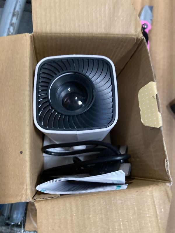 Photo 1 of ***MISSING CONTROL*** Mini Projector, Portable Projector 4K & Full HD 1080P Support, 270° Rotation Outdoor Projector, Movie Projector Compatible with Smartphone, TV Stick, Laptop, PS4, HDMI, USB