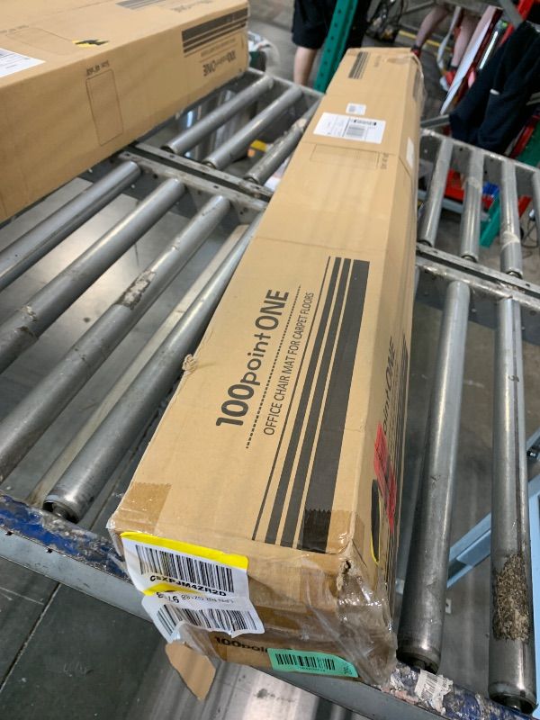 Photo 1 of *MINOR DAMAGE - USED*
100pointONE Office Chair Mat for Low Pile Carpet Floor, Clear Carpet Chair Mat, Sturdy Floor Mat for Home & Office 60"x48"