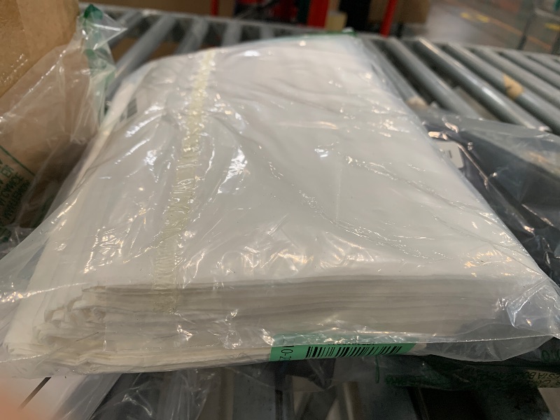 Photo 1 of [6 Pack] White Paper Tablecloth Disposable for Rectangle Tables, 54 X 108 Inch Party Table Cover with Plastic Backing, Waterproof 3 Ply Table Cloth for Wedding Spring Easter Outdoor Picnic BBQ