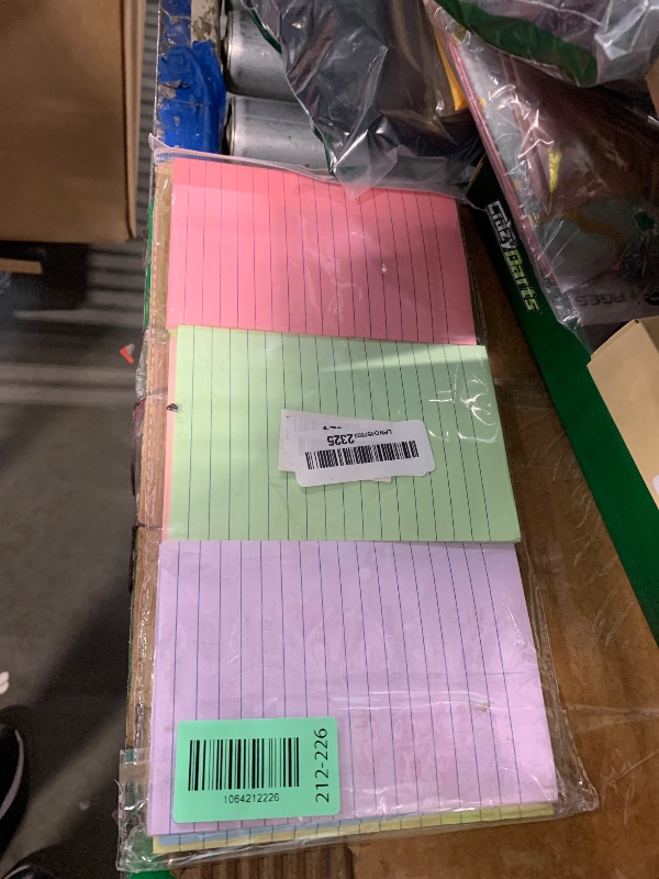 Photo 1 of (15 Pads) Lined Sticky Notes 4x6 in Post, 7 Pastel Colors with Lines Self-Stick Note Pad it, Strong Adhesive, Big Rectangular Sticky Pads for Office, Home, School, Meeting