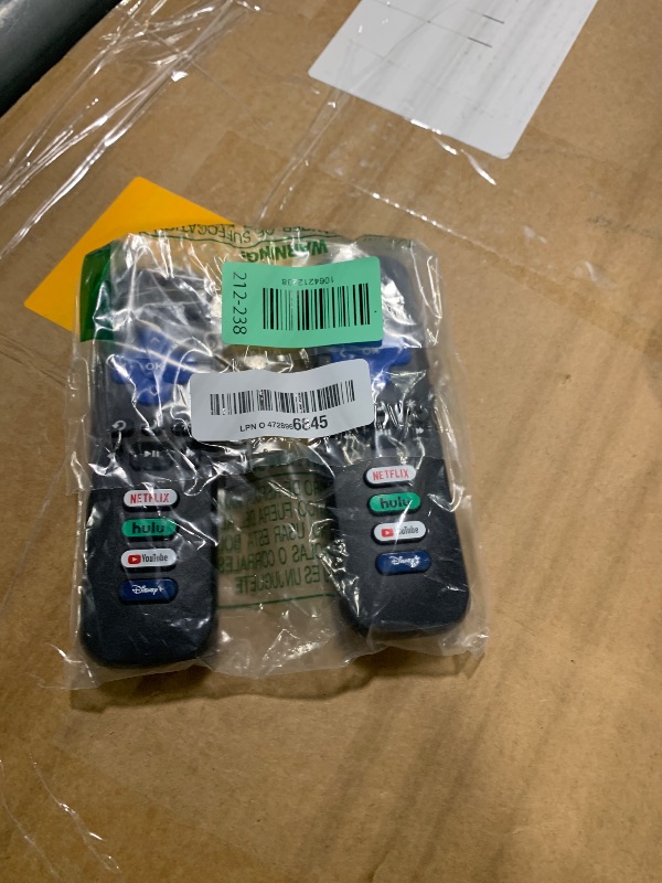 Photo 1 of (Pack of 2) Replacement Remote Control Only for Roku TV, Compatible for TCL Roku/Hisense Roku/Onn Roku/Sharp Roku/Element Roku/Westinghouse Roku/Philips Roku Smart TVs (Not for Roku Stick and Box)