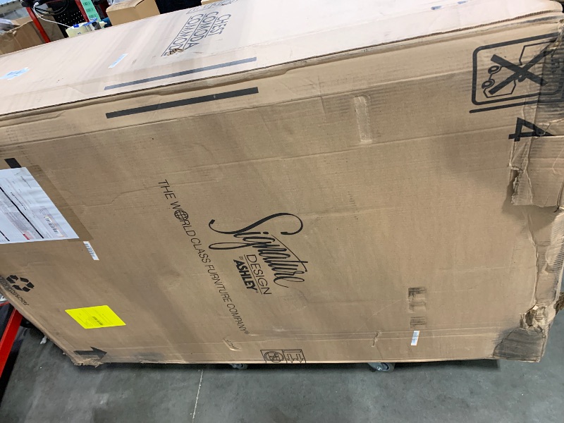 Photo 1 of ****SCRATCHES ON PRODUCT***Signature Design by Ashley Juararo Rustic 5 Drawer Chest of Drawers, Aged Dark Brown